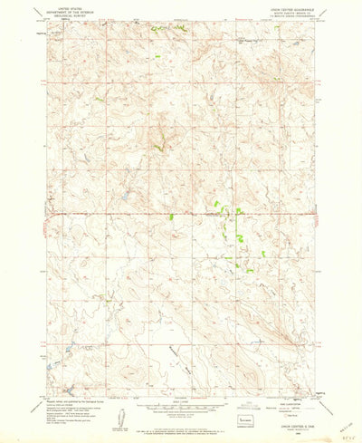 United States Geological Survey Union Center, SD (1959, 24000-Scale) digital map