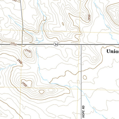 United States Geological Survey Union Center, SD (2021, 24000-Scale) digital map