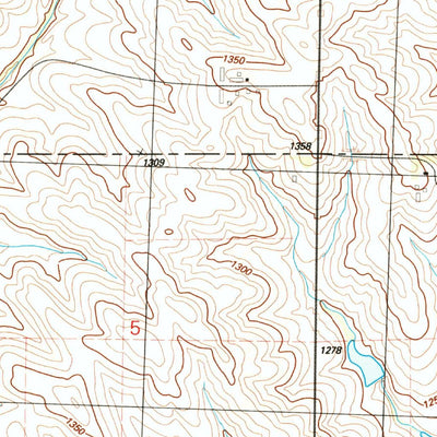United States Geological Survey Union Center SE, IA (1985, 24000-Scale) digital map