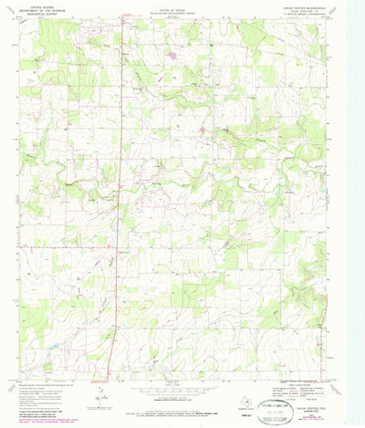 United States Geological Survey Union Center, TX (1969, 24000-Scale) digital map