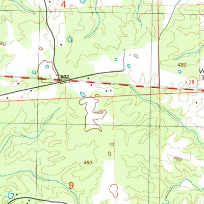 United States Geological Survey Union Church, MS (1988, 24000-Scale) digital map