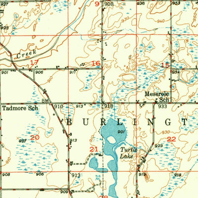 United States Geological Survey Union City, MI (1950, 62500-Scale) digital map