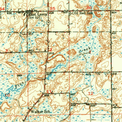 United States Geological Survey Union City, MI (1950, 62500-Scale) digital map