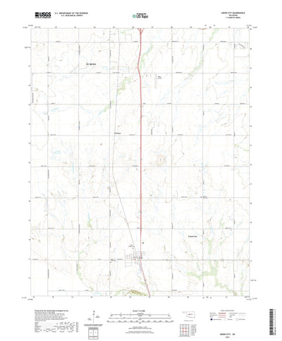 United States Geological Survey Union City, OK (2022, 24000-Scale) digital map