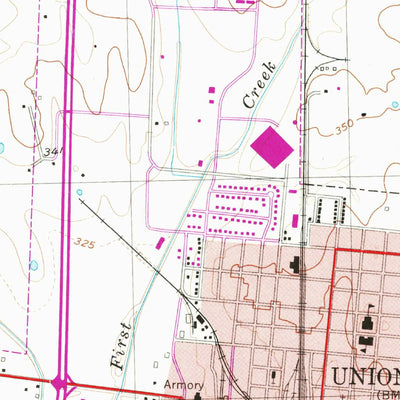 United States Geological Survey Union City, TN (1954, 24000-Scale) digital map