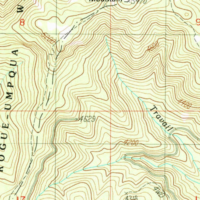 United States Geological Survey Union Creek, OR (1989, 24000-Scale) digital map