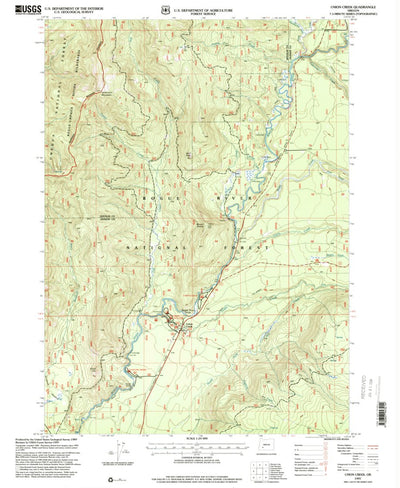 United States Geological Survey Union Creek, OR (1997, 24000-Scale) digital map