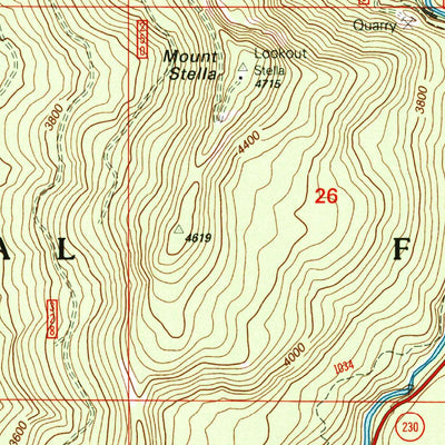United States Geological Survey Union Creek, OR (1997, 24000-Scale) digital map