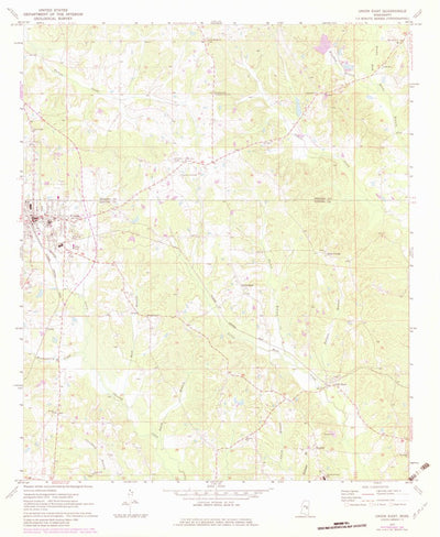 United States Geological Survey Union East, MS (1972, 24000-Scale) digital map