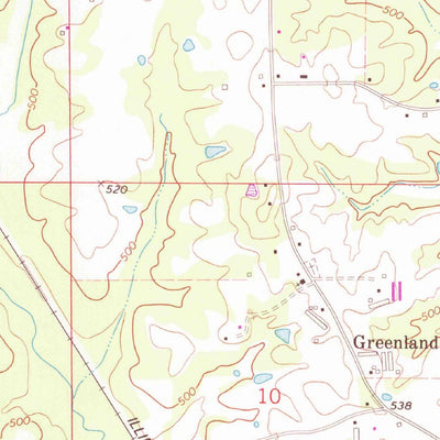 United States Geological Survey Union East, MS (1972, 24000-Scale) digital map