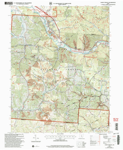 United States Geological Survey Union Furnace, OH (2002, 24000-Scale) digital map