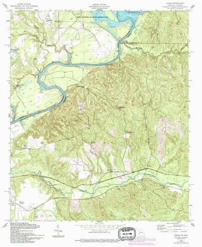 United States Geological Survey Union, GA-AL (1955, 24000-Scale) digital map
