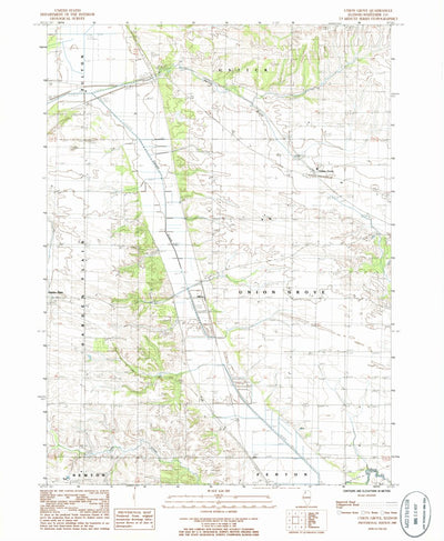 United States Geological Survey Union Grove, IL (1985, 24000-Scale) digital map