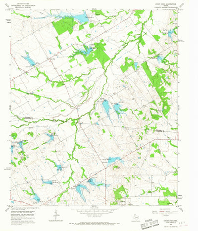United States Geological Survey Union High, TX (1965, 24000-Scale) digital map