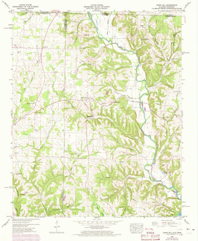 United States Geological Survey Union Hill, AL-TN (1948, 24000-Scale) digital map