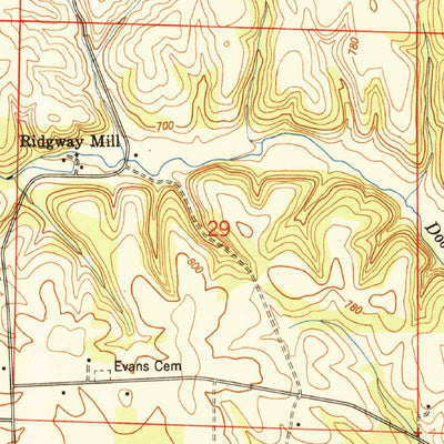 United States Geological Survey Union Hill, AL-TN (1951, 24000-Scale) digital map