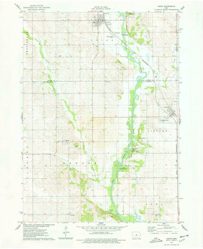 United States Geological Survey Union, IA (1975, 24000-Scale) digital map