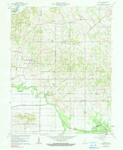 United States Geological Survey Union, IN (1961, 24000-Scale) digital map
