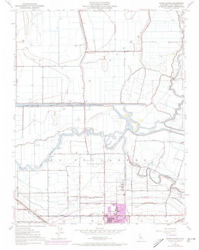 United States Geological Survey Union Island, CA (1952, 24000-Scale) digital map