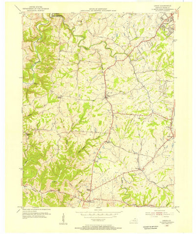United States Geological Survey Union, KY (1955, 24000-Scale) digital map