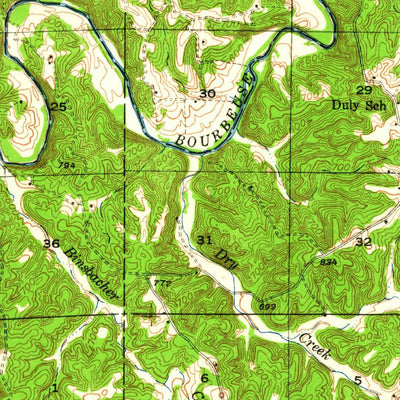 United States Geological Survey Union, MO (1946, 62500-Scale) digital map