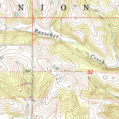 United States Geological Survey Union, MO (1966, 24000-Scale) digital map