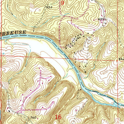 United States Geological Survey Union, MO (1966, 24000-Scale) digital map