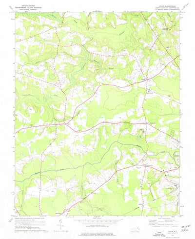 United States Geological Survey Union, NC (1977, 24000-Scale) digital map