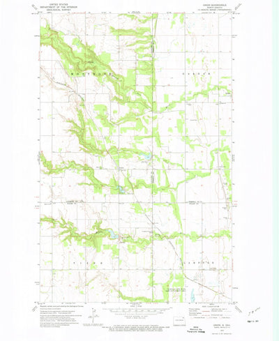 United States Geological Survey Union, ND (1972, 24000-Scale) digital map