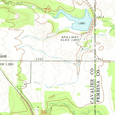 United States Geological Survey Union, ND (1972, 24000-Scale) digital map