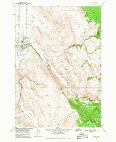 United States Geological Survey Union, OR (1965, 24000-Scale) digital map