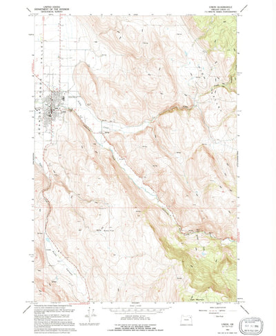 United States Geological Survey Union, OR (1994, 24000-Scale) digital map