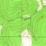 United States Geological Survey Union Peak, MT (1965, 24000-Scale) digital map