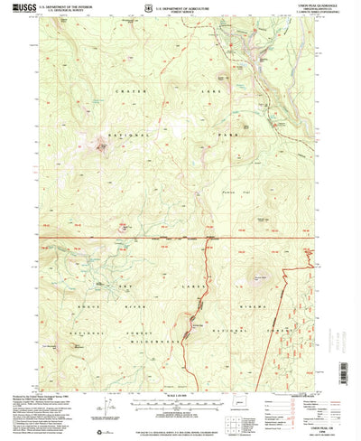 United States Geological Survey Union Peak, OR (1998, 24000-Scale) digital map
