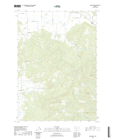 United States Geological Survey Union Point, OR (2020, 24000-Scale) digital map