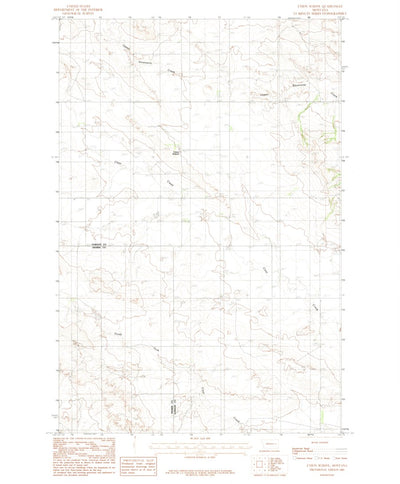 United States Geological Survey Union School, MT (1983, 24000-Scale) digital map