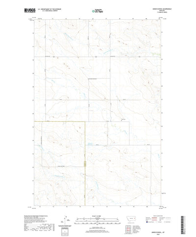 United States Geological Survey Union School, MT (2020, 24000-Scale) digital map