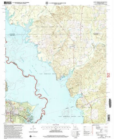 United States Geological Survey Union Springs, LA-TX (2003, 24000-Scale) digital map