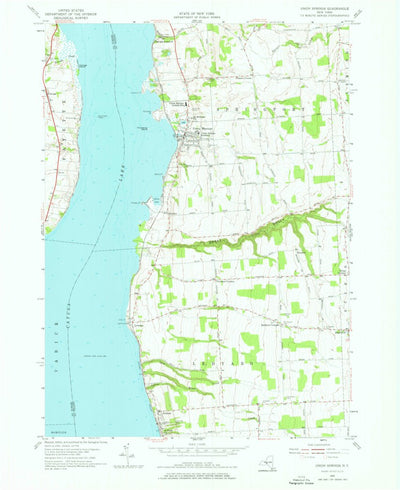 United States Geological Survey Union Springs, NY (1955, 24000-Scale) digital map