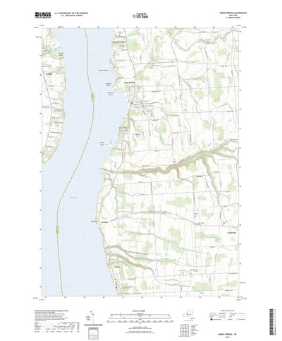 United States Geological Survey Union Springs, NY (2023, 24000-Scale) digital map