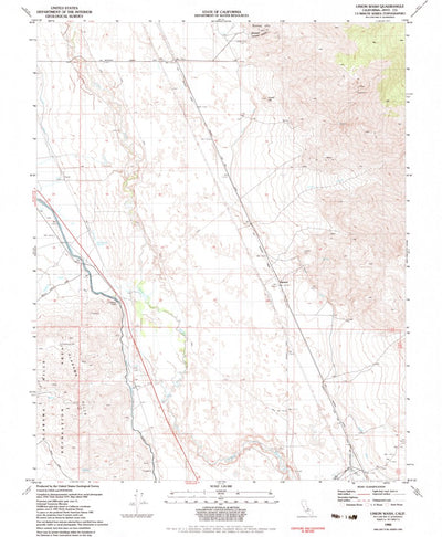 United States Geological Survey Union Wash, CA (1982, 24000-Scale) digital map