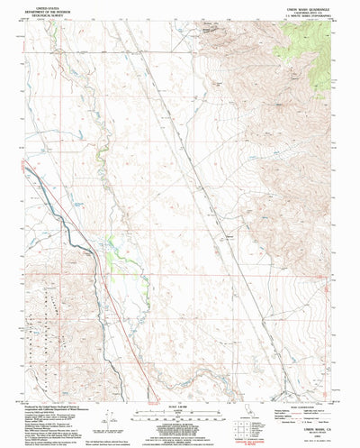 United States Geological Survey Union Wash, CA (1993, 24000-Scale) digital map