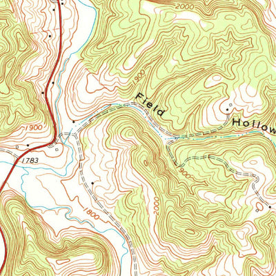 United States Geological Survey Union, WV (1971, 24000-Scale) digital map