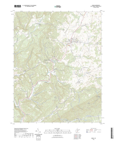 United States Geological Survey Union, WV (2023, 24000-Scale) digital map