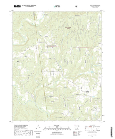 United States Geological Survey Uniontown, AR (2020, 24000-Scale) digital map