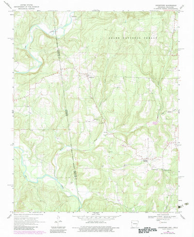 United States Geological Survey Uniontown, AR-OK (1969, 24000-Scale) digital map