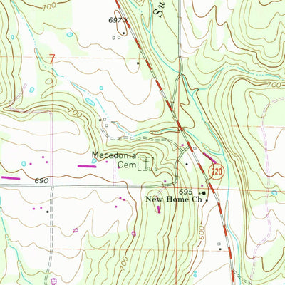 United States Geological Survey Uniontown, AR-OK (1969, 24000-Scale) digital map