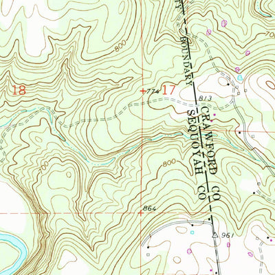 United States Geological Survey Uniontown, AR-OK (1969, 24000-Scale) digital map
