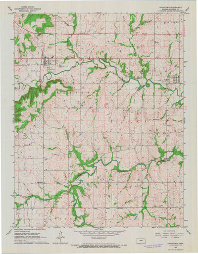 United States Geological Survey Uniontown, KS (1966, 24000-Scale) digital map
