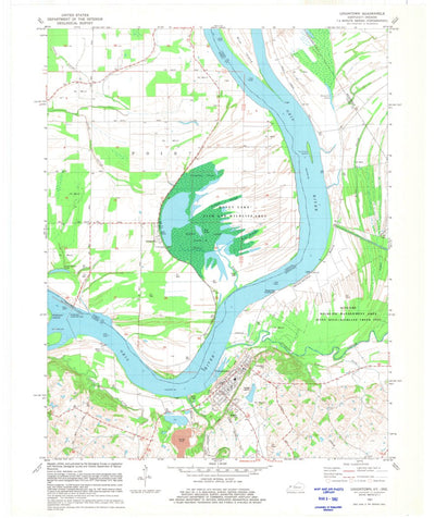 United States Geological Survey Uniontown, KY-IN (1981, 24000-Scale) digital map